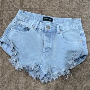 denim jean short
